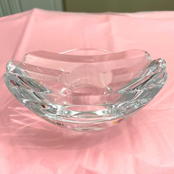 EUC ORREFORS SWEDEN CRYSTAL CANDLE HOLDER - Picture 1 of 9